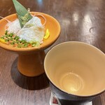 神楽坂 九頭龍蕎麦 ムスブ田町店 - 一本義(ほぼ飲み終わり)