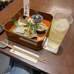 神楽坂 九頭龍蕎麦 ムスブ田町店 - ハイボール