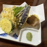 岩本そば屋 - 天ぷら盛り合わせ