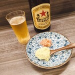 なぎ丸 - ビール、お通し