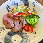 ふじな亭 - ローストビーフサラダ
