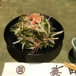 うなぎ藤田 - セットのサラダ(*^^*)ミョウガは嫌い❗️