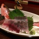 旬菜処 びいどろ - 旬菜処びいどろ(グルクン、ミジュン、グルクマーの刺身)※魚は持ち込み