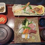 かに喰亭ますよね - お造り定食　上