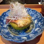 日本料理 晴山 - 翡翠ナスと長万部ホッキ