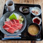 光る海 - 本マグロ中トロ丼
