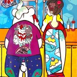 京かき氷 つみき - 店内に飾ってあったアート!! 同じ物が『つらら』さんにも飾ってあった～!!( ^o^)ﾉ