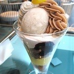 ファクトリーシン - マロンカシスパフェ♪季節限定ボリューム満点♥