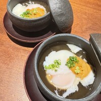 三種の神器 うにとトリュフと温泉卵