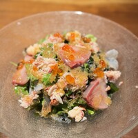 海鮮カルパッチョ風サラダ