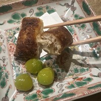 帝国ホテル 寅黒 - 穴子　俵揚げ　祖父江　銀杏