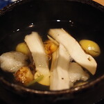 割烹さいお - 名残り鱧と松茸＆銀杏