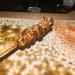 炭割烹 新谷 - 熊野地鶏のはらみ