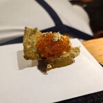 天ぷらとワイン 大塩 - いくらカナッペ