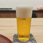 日本料理 久丹 - 最初は生ビール