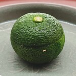 日本料理 久丹 - 柚子釜のアップ