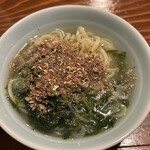 上野 - メカブと岩のりのラーメンwith花椒