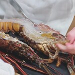 日本料理 久丹 - 黄色に見えるのが頭の海老味噌です