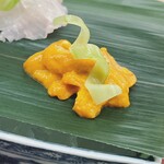 日本料理 久丹 - 玄界灘の赤ウニ。ただただ甘い