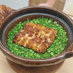 日本料理 久丹 - 玄界灘の天然海うなぎの蒲焼を炊き込みご飯にしました