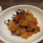 アンティカブラチェリアベッリターリア - 黒豚煮と揚げナスのカポナータ