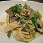 アンティカブラチェリアベッリターリア - 伊産ポルチーニと大山鶏のクリームソース　フェットチーネ