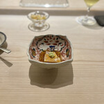 鮨 なんば - あん肝 濃厚でとろける滑らかさ (日本酒を飲みたくなりました…)