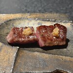 日本焼肉はせ川 別亭 - 神のハラミ。生姜醤油で。