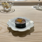 鮨 なんば - イワシの巻物 大葉とミョウガが爽やか