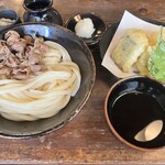ざいごうどん 本家 わら家 - 冷やし肉ぶっかけ（並）＋鱧天