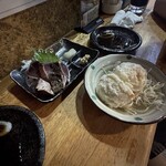 居酒屋 若大将 - カツオタタキ・ポテサラダ