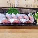 鳥獣菜魚 あい川 - サンマ刺身