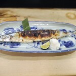 鳥獣菜魚 あい川 - サンマ塩焼