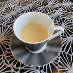 鉄板焼 燔 - 本日のスープ（冷製コーンスープ）