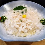 鳥獣菜魚 あい川 - 活穴子刺身