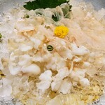 鳥獣菜魚 あい川 - 活穴子刺身