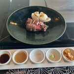 鉄板焼 燔 - 5種類のソースで
