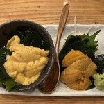こけら - うに食べ比べ