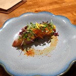 ビストロ ドゥーブルオーンズ - 天然ハマチの瞬間マリネ