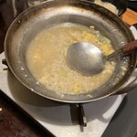 はな籠屋 - ちゃんこ鍋。ここで、写真撮り忘れに気づく。