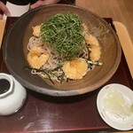 日本そば あけの蕎 - 冷やし小海老天おろしそば1500円