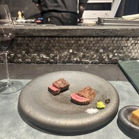 鉄板焼 漆 - 手前がヒレ！