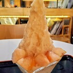 寿氷 - 料理写真:桃(フル・スモール)+果肉