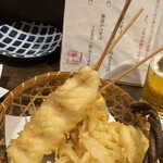 千花庵 - 特にたまねぎに感動した天ぷら