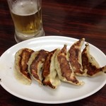 ラーメン神山 - H.26.10.20.夜 ギョーザ+生ビールセット 500円