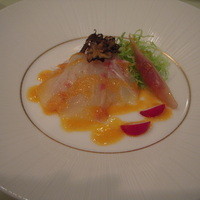中禅寺金谷ホテル - 前菜　鯛のカルパッチョ