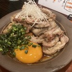 酒肴 心粋 - セセリとエリンギの月見ポン酢