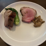 Trattoria Annamaria - 極上の軽みを放つフランスの豚　取り分けてこのポーション