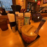 すき家 - 卓上調味料