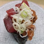 天下寿司 - まぐろ納豆軍艦(2025年9月6日)